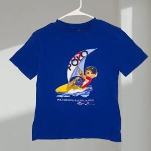 Polo Ralph Lauren Polo Bear Sailboat Graphic T-Shirt (Youth-M)
